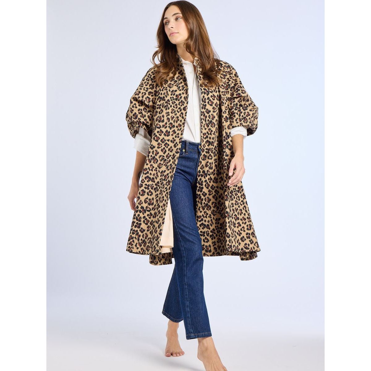 Lavender Josephine Coat in Cheetah