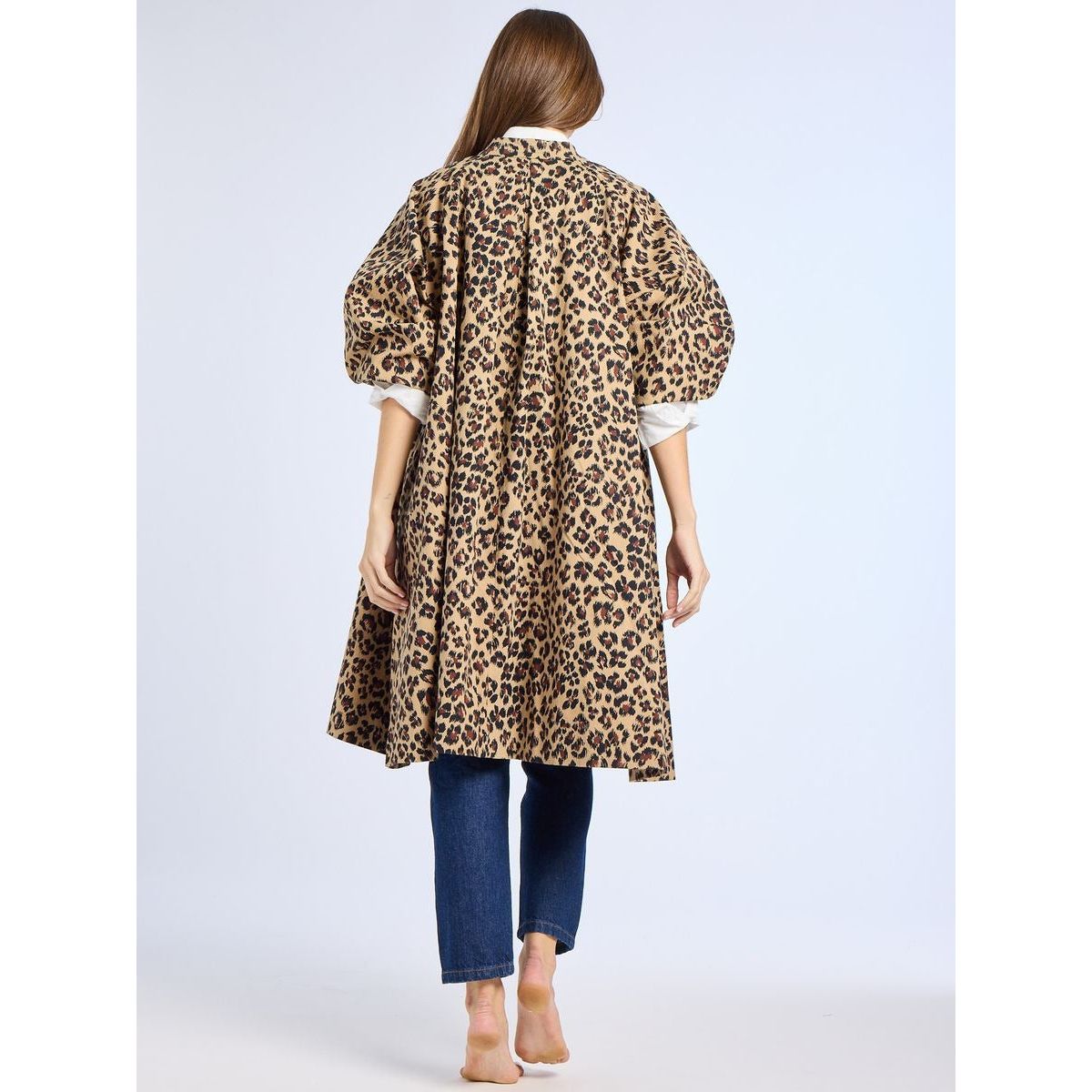 Lavender Josephine Coat in Cheetah