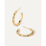 White Smoke Rainbow Hoops