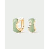 Green Aventurine Musa Hoops