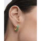 Green Aventurine Musa Hoops