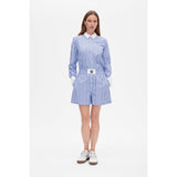 White Smoke Natie Shorts Wedge Blue Stripe