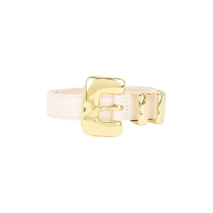 Bisque Tetra Belt Ivory & Gold