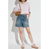 Light Gray Noemia Shorts Faded Blue