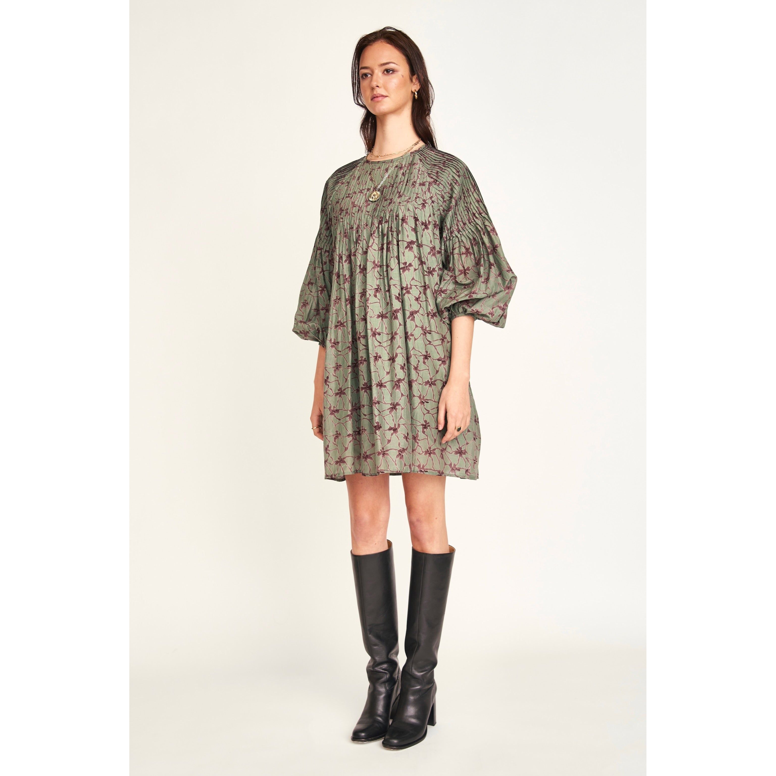 Kerala Dress in Shadow Kudzu