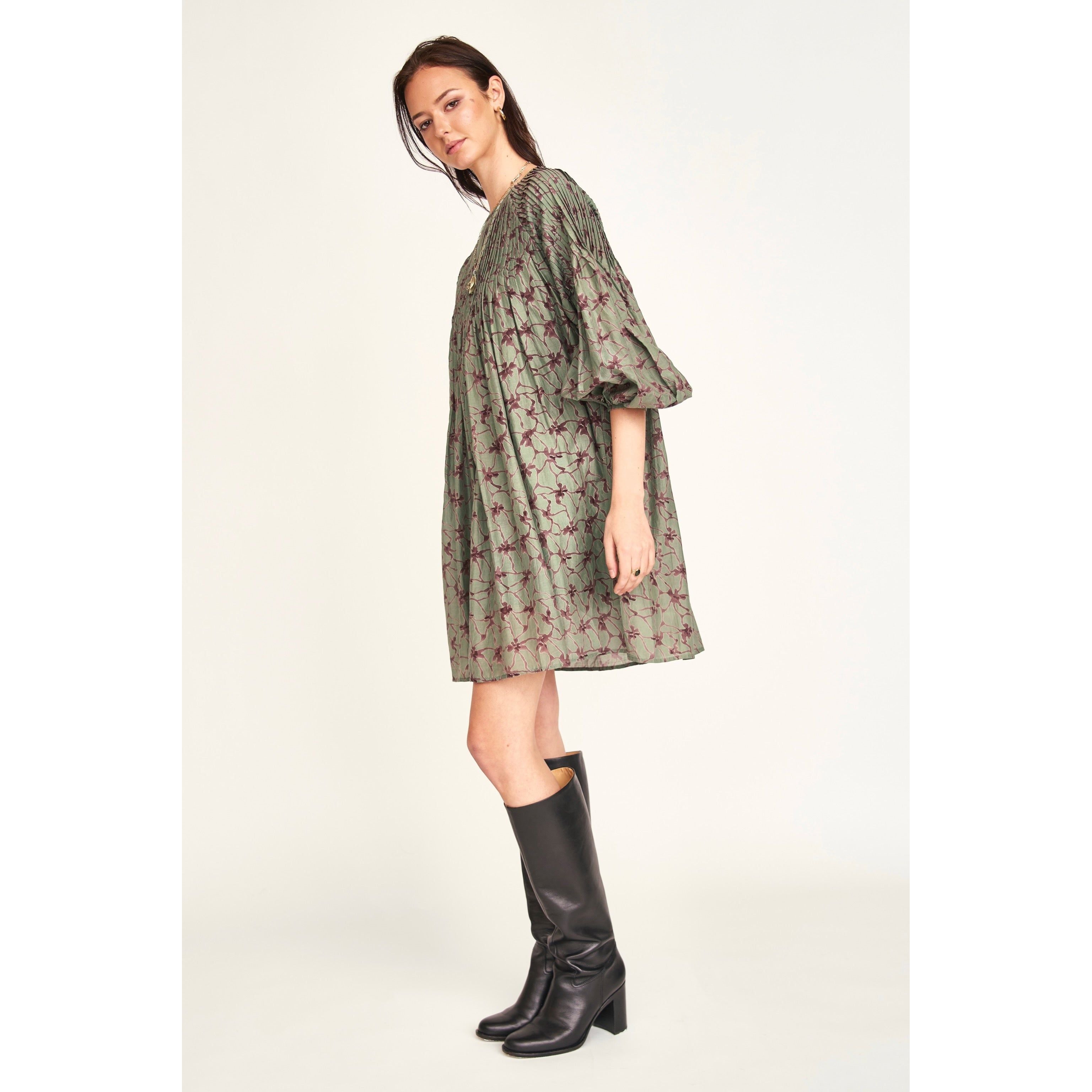 Kerala Dress in Shadow Kudzu