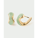 Green Aventurine Musa Hoops