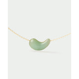 White Smoke Green Aventurine Aura Necklace