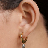 Pavé Lava Single Hoop