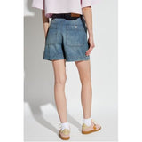 Light Gray Noemia Shorts Faded Blue