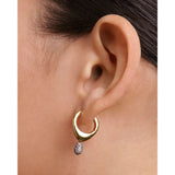 Pavé Lava Single Hoop
