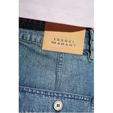 Slate Gray Noemia Shorts Faded Blue