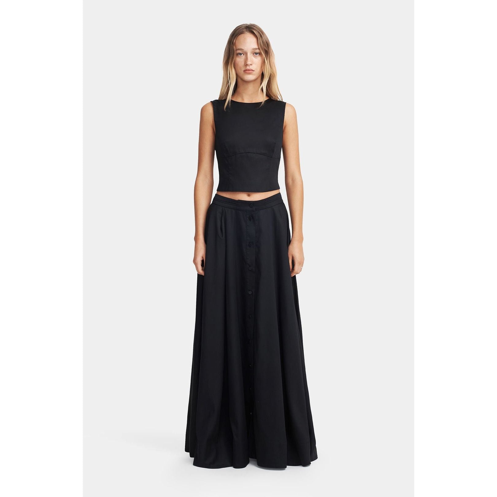 Black Mana Maxi Skirt Black
