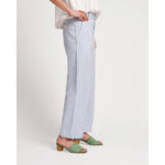 Light Gray Coleman Pant Stripe Seersucker Light Blue/White