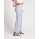 Light Gray Coleman Pant Stripe Seersucker Light Blue/White