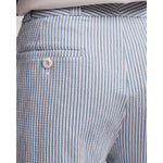Gray Coleman Pant Stripe Seersucker Light Blue/White