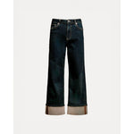 Smarty Cuffed Jean Solid Denim Denim Denim