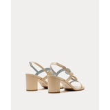 Misty Rose Bianca Heel Soft Nappa Leather Natural