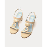 Beige Bianca Heel Soft Nappa Leather Natural