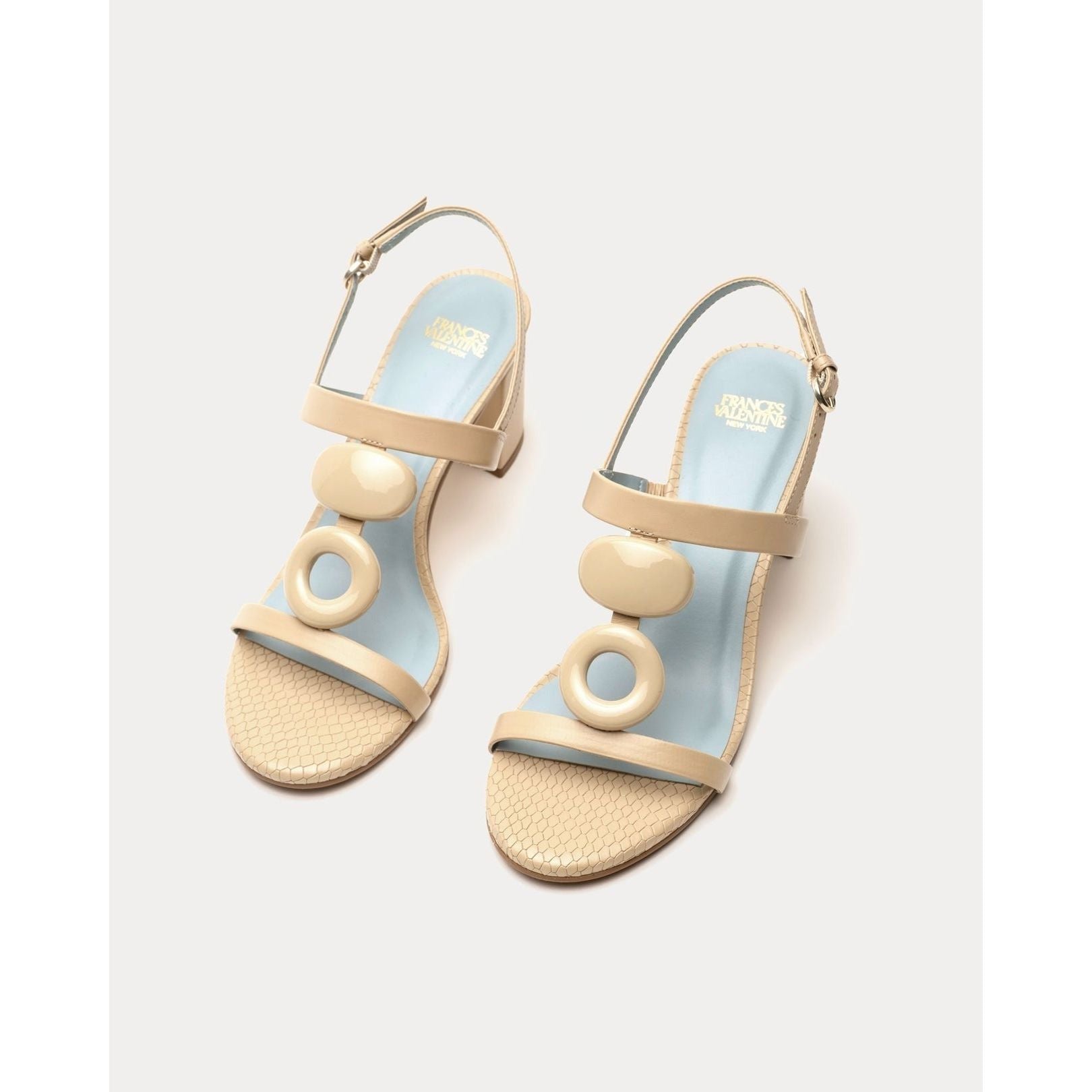 Beige Bianca Heel Soft Nappa Leather Natural