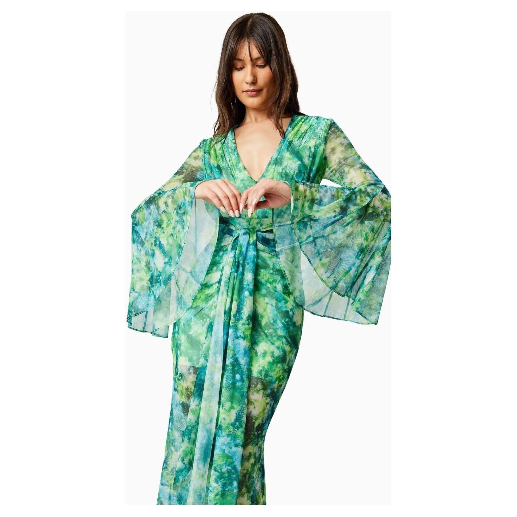 Elliatt Jonquil Long Sleeve Maxi Dress In Multi - Primm's