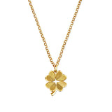 Small Luck and Love Clover Necklace - 18" Mini Belcher