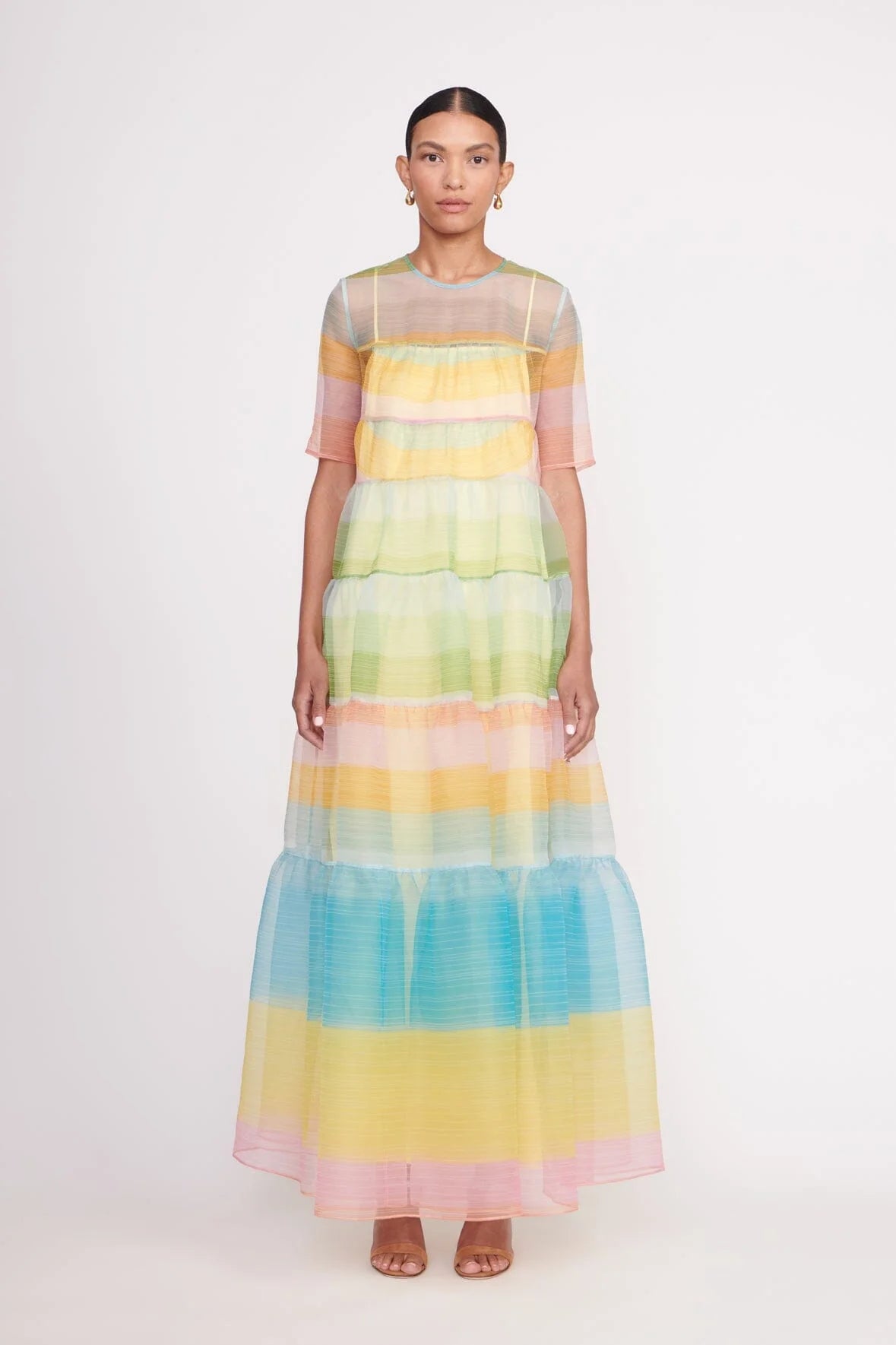 Staud Hyacinth Dress Coastal Ombre