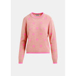 Misty Rose Heart-intarsia wool-blend sweater