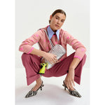 Antique White Heart-intarsia wool-blend sweater