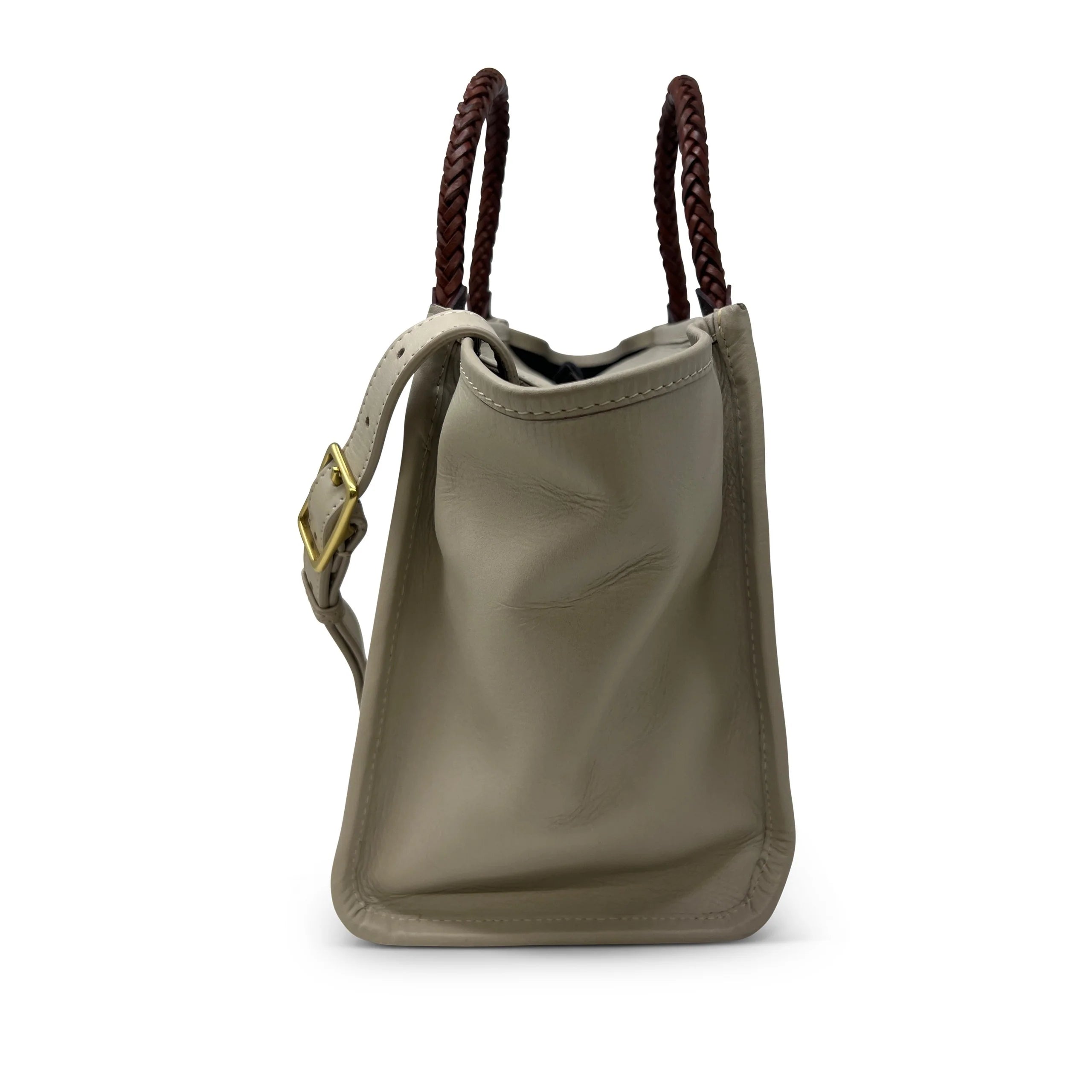 Dim Gray Mini Tote - Chalk Lazer Criss Cross