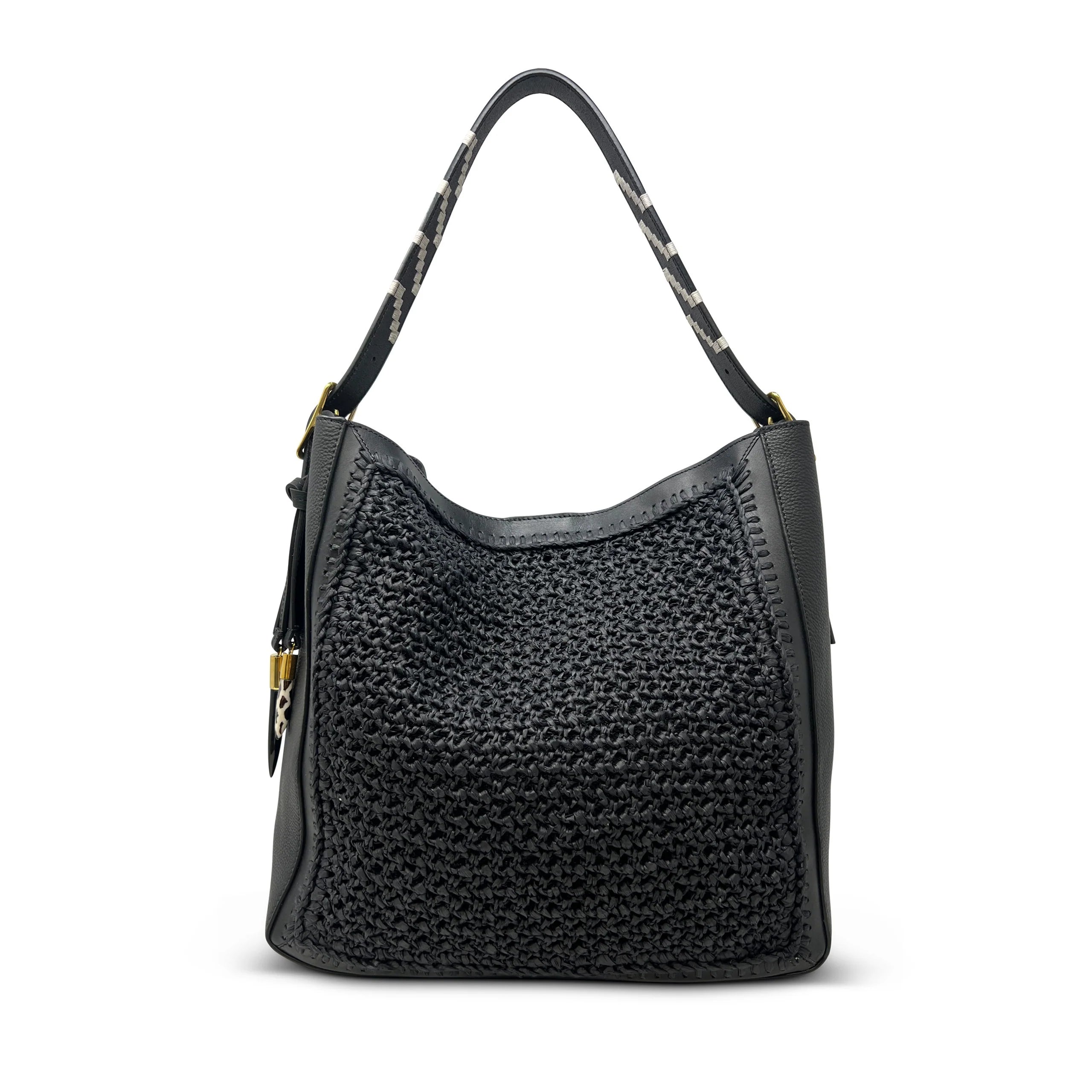 Dark Slate Gray Cowdray Hobo - Black Mesh