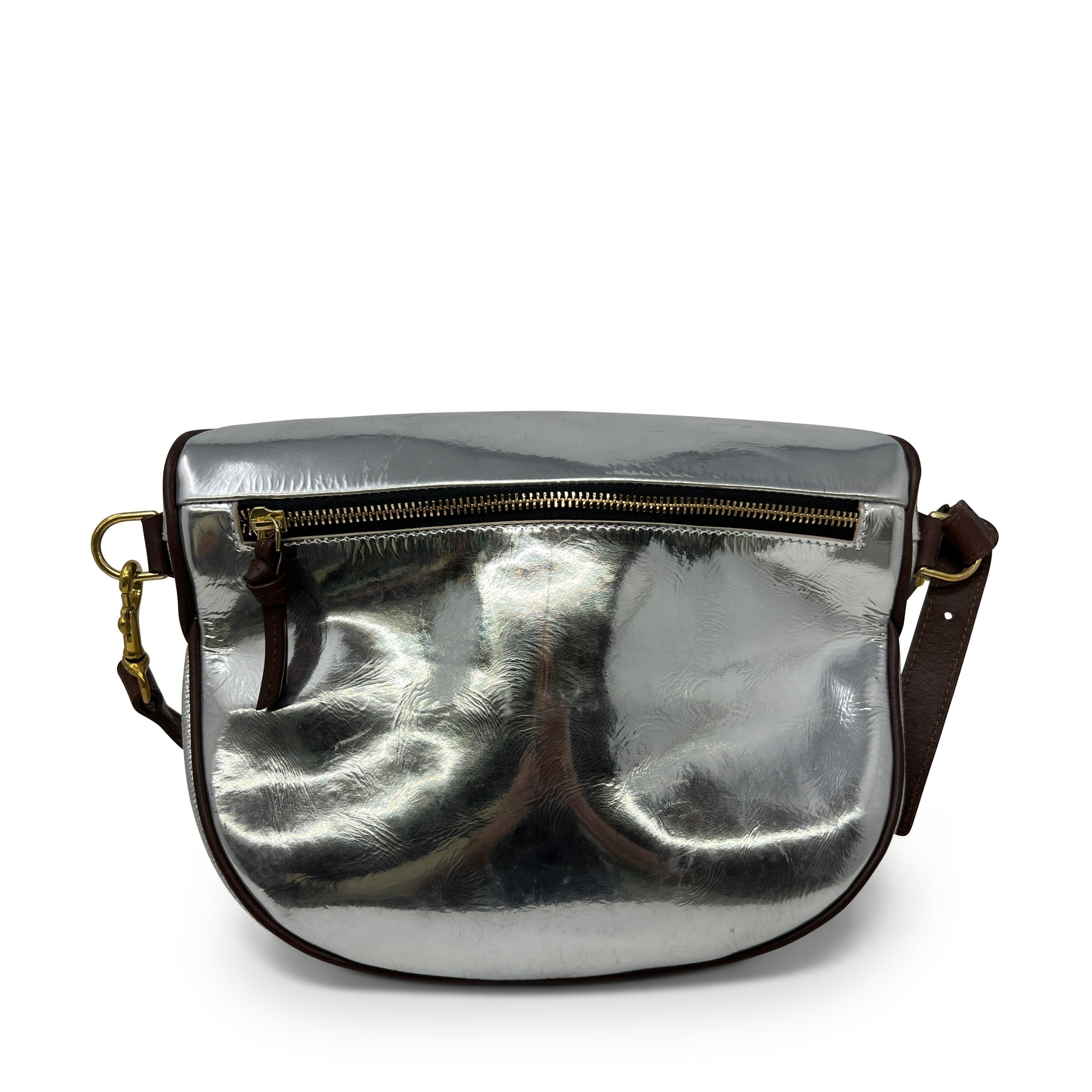 Dim Gray Inez Belt Bag - Metallic Twill