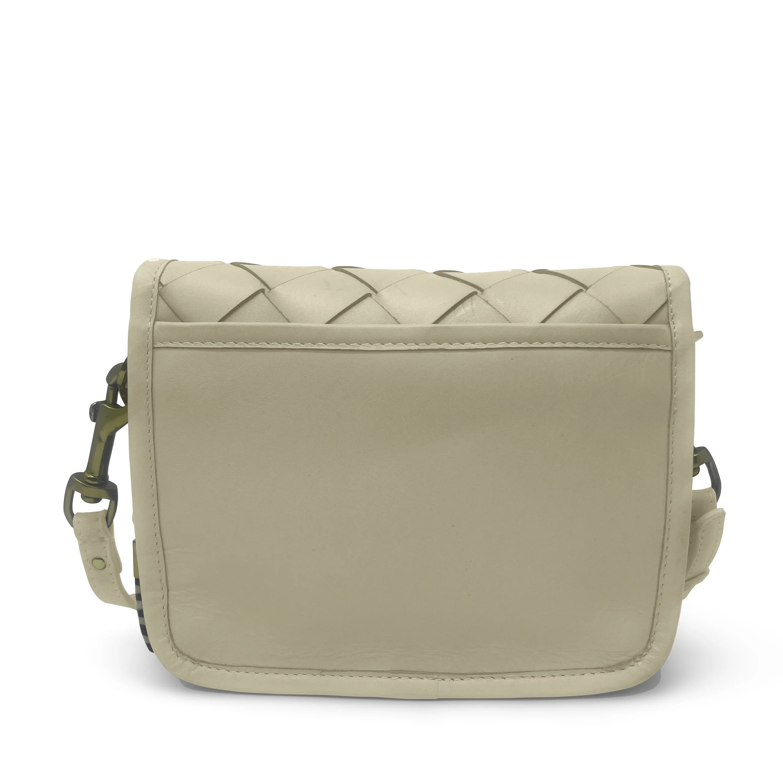 Rosy Brown Mini Mia Crossbody - Sand Threaded Weave Crossbody