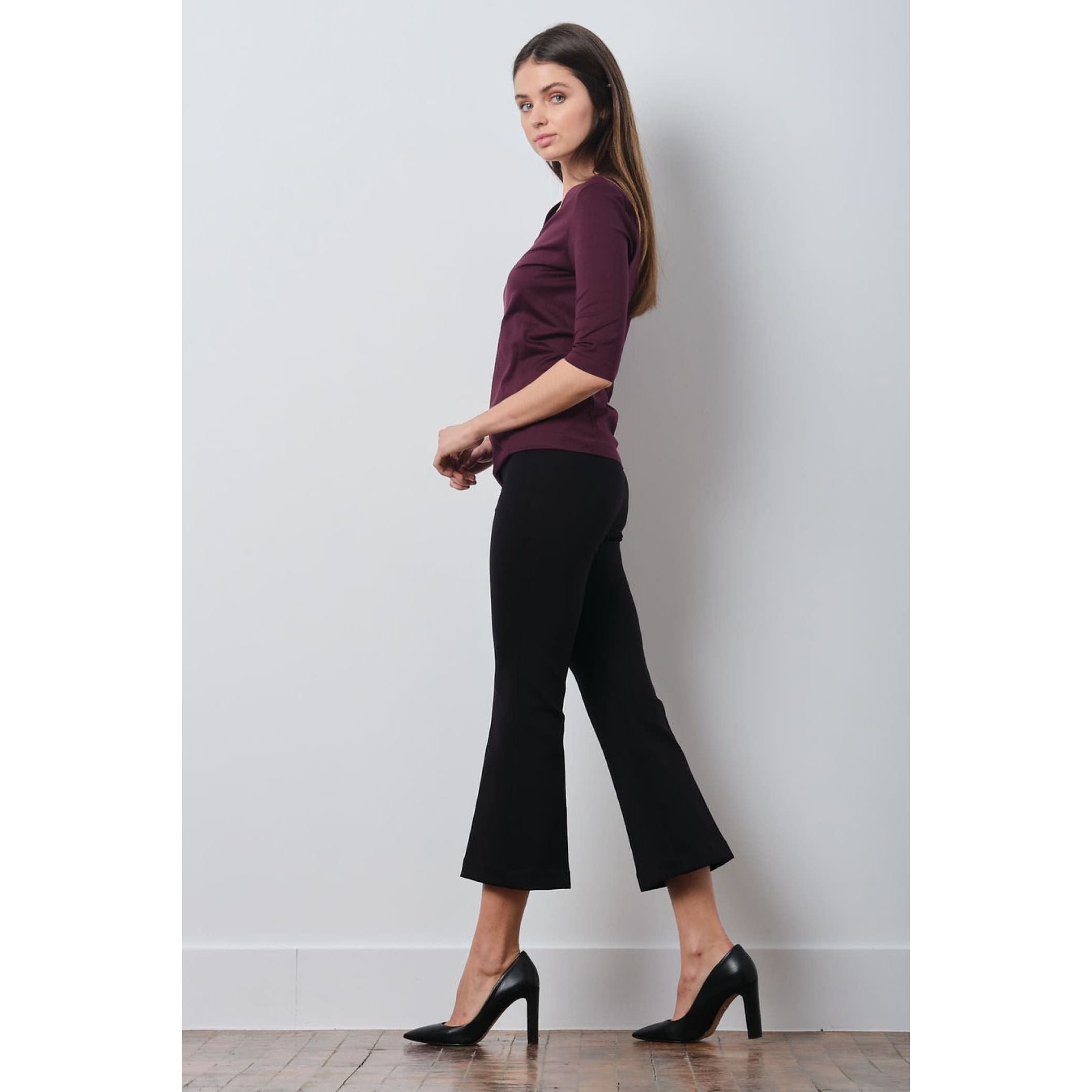 Gray Leo Pants Freedom Stretch Black