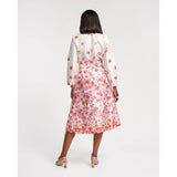 Lavender Lucille Wrap Dress Pocket Full of Posies Oyster/Pink
