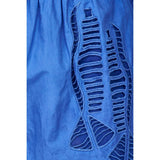 Steel Blue Track Short in Marine Lapis