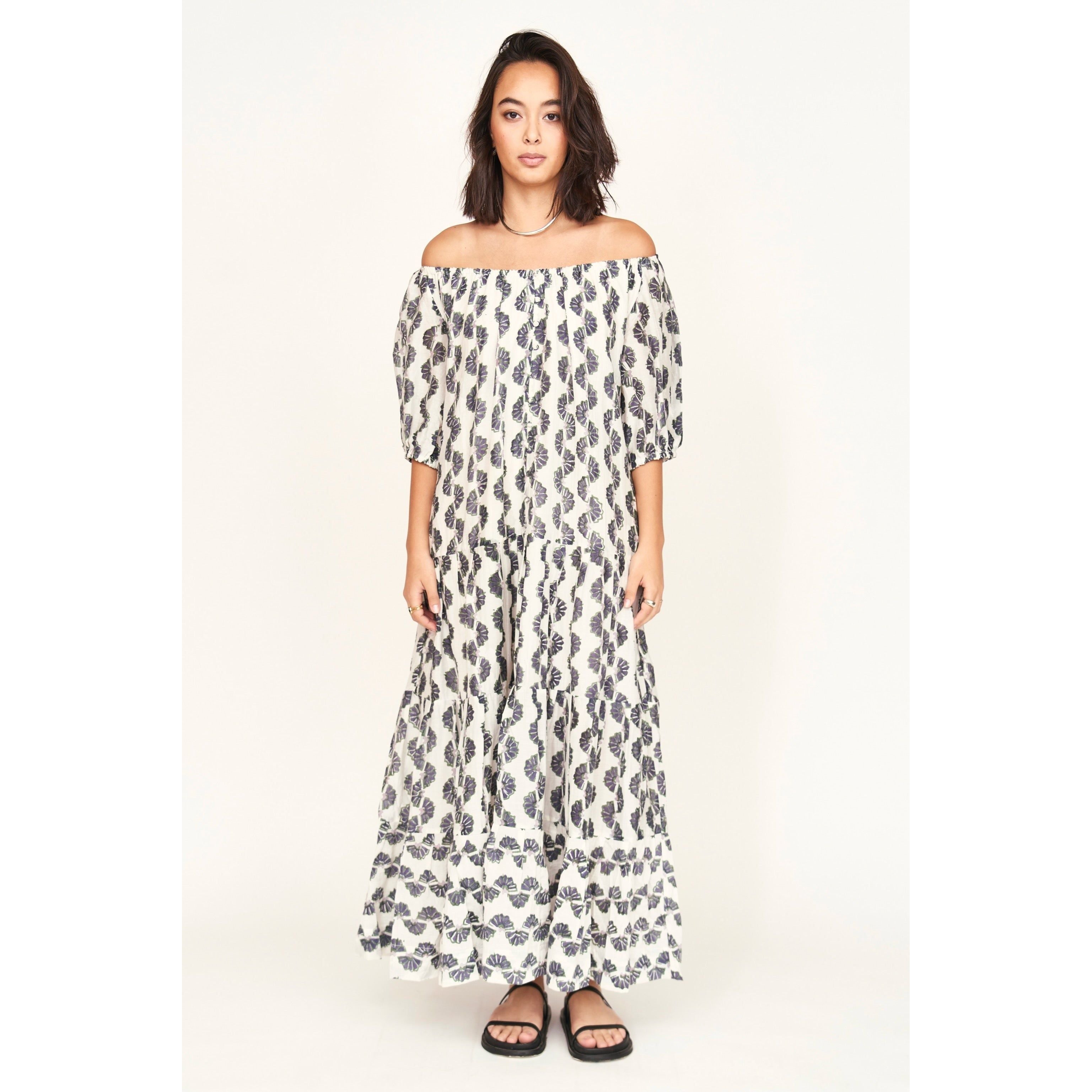 Seashell Capri Dress in Orchard Road