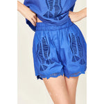 Bisque Track Short in Marine Lapis