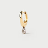 Pavé Lava Single Hoop