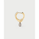 Pavé Lava Single Hoop