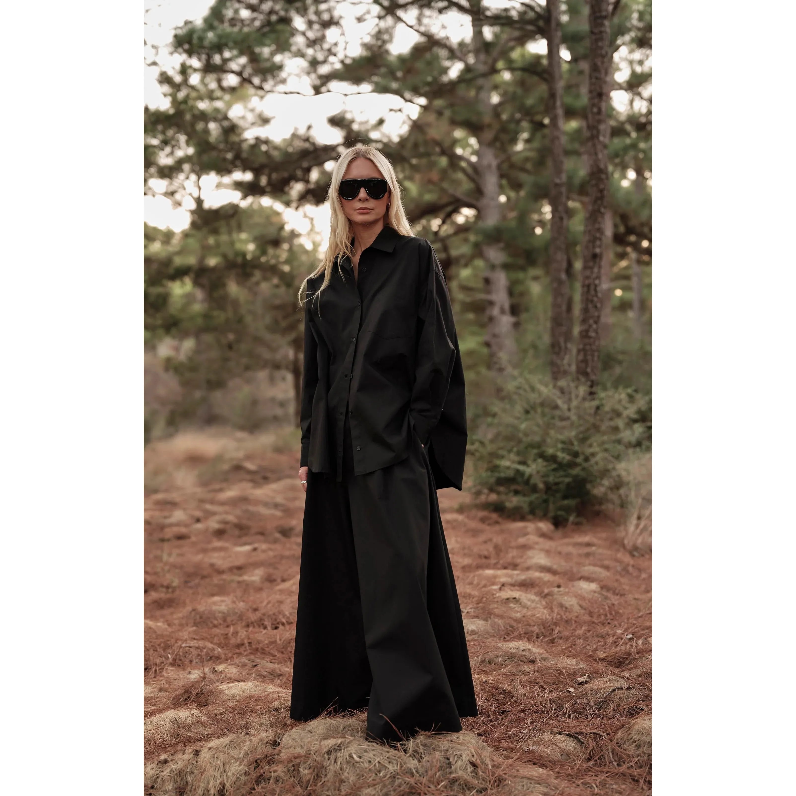 Dim Gray Diana Wrap Shirt