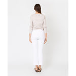 White Smoke Faye Flare Cropped Pant White