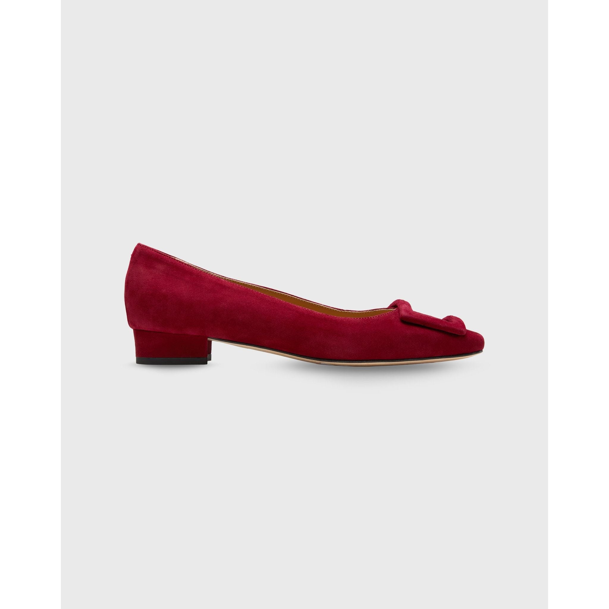 Deep Red Suede