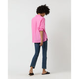 Light Gray Weekender Shirt in Pink Summer Cloth