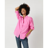 Light Gray Weekender Shirt in Pink Summer Cloth