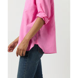 Light Gray Weekender Shirt in Pink Summer Cloth