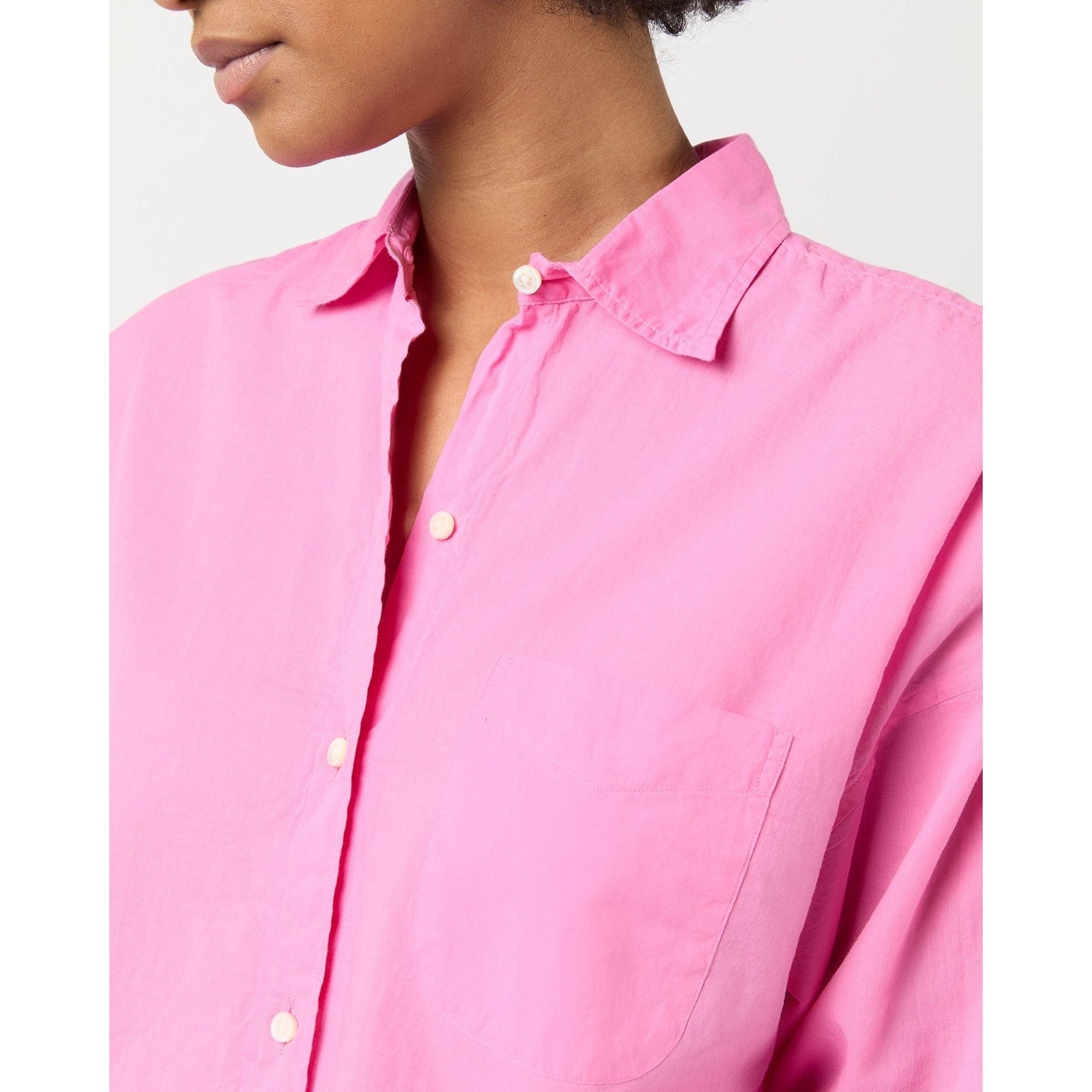 Pink Weekender Shirt in Pink Summer Cloth