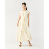 Beige Scarlett Dress Natural Paperweight Stretch Cotton