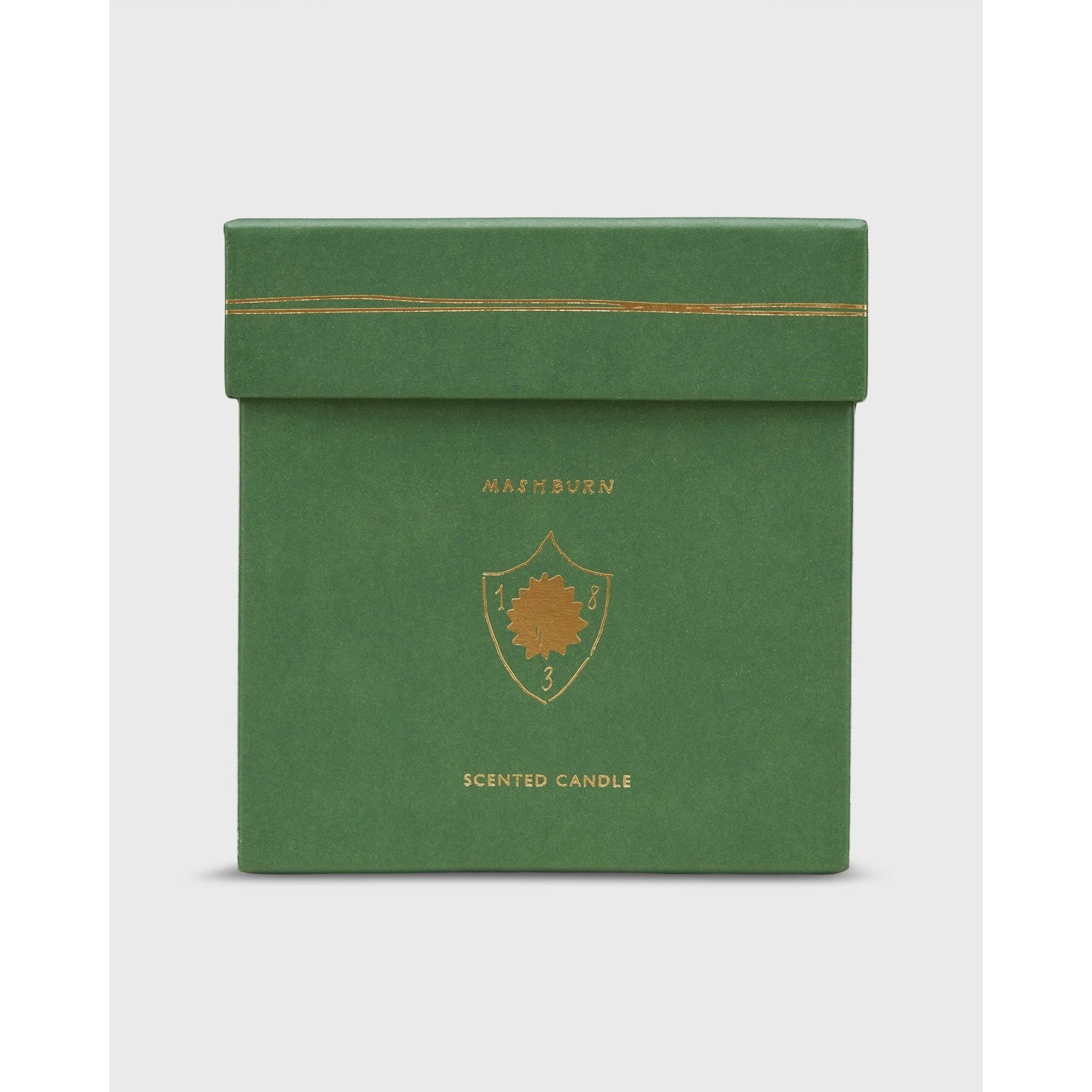 Dark Olive Green Candle Love & Happiness Wrapped Scented Candle No. 926