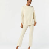 Faye Flare Cropped Pant Bisque